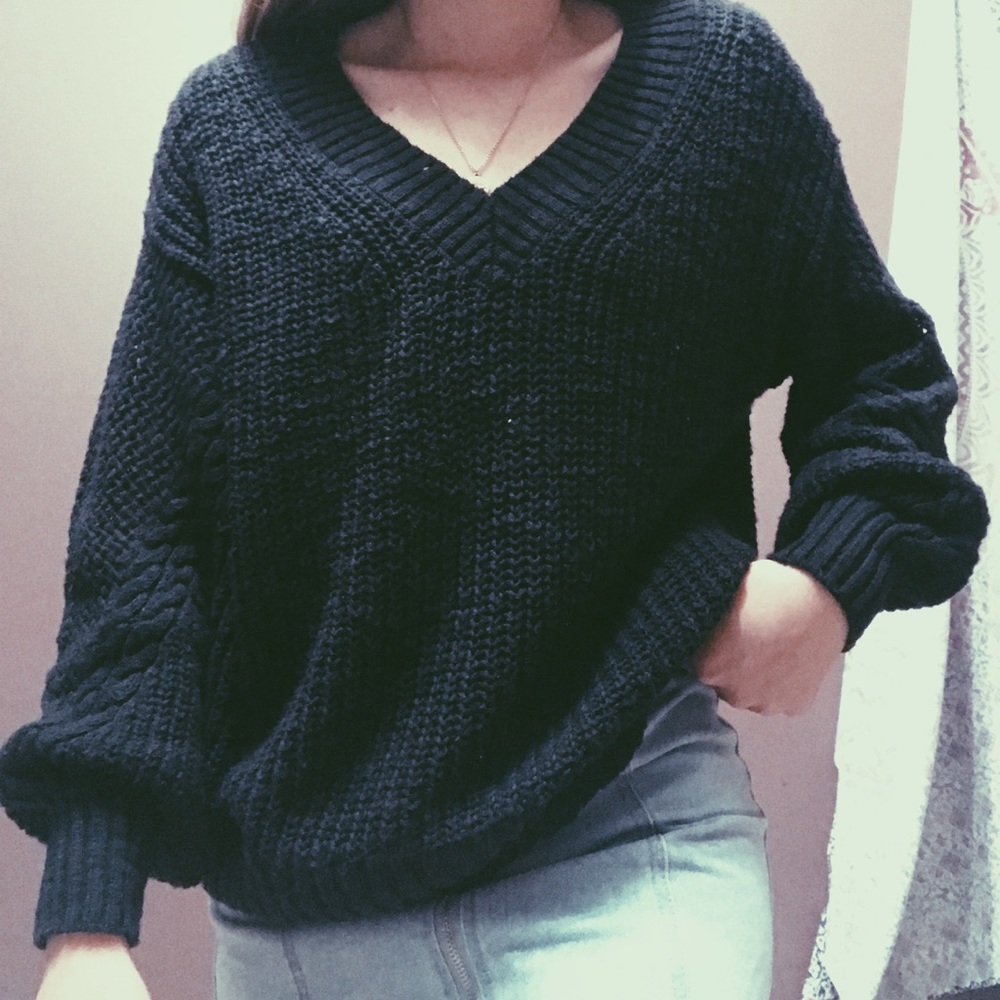 V-neck sweater